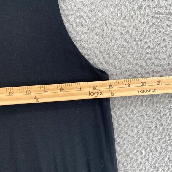 J Jill Dress Womens Medium Black Wearever Swing Jersey Knit Stretch Knee Length - Picture 9 of 10